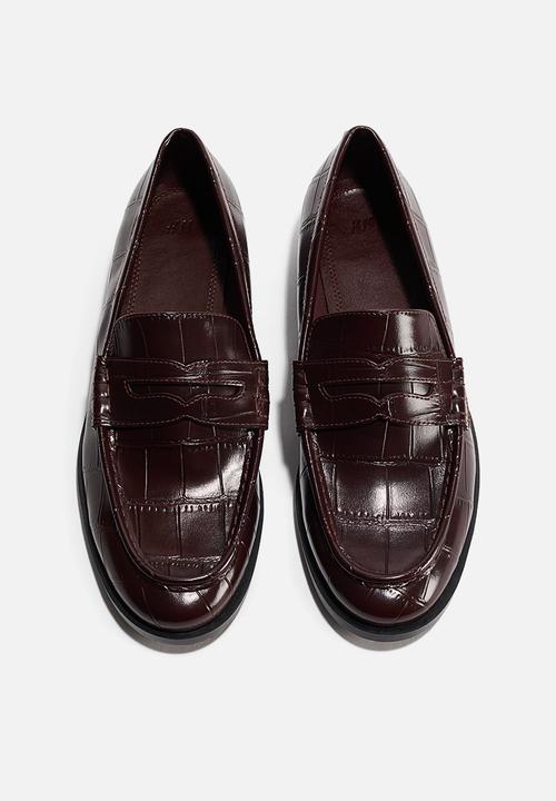 H&M - Loafers - dark brown/crocodile pattern