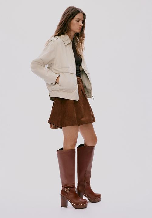 H&M - Collared twill jacket - light beige