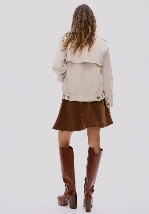 H&M - Collared twill jacket - light beige