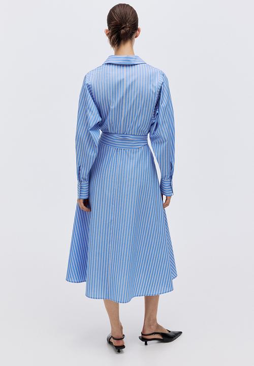 H&M - Shirt dress - blue/striped