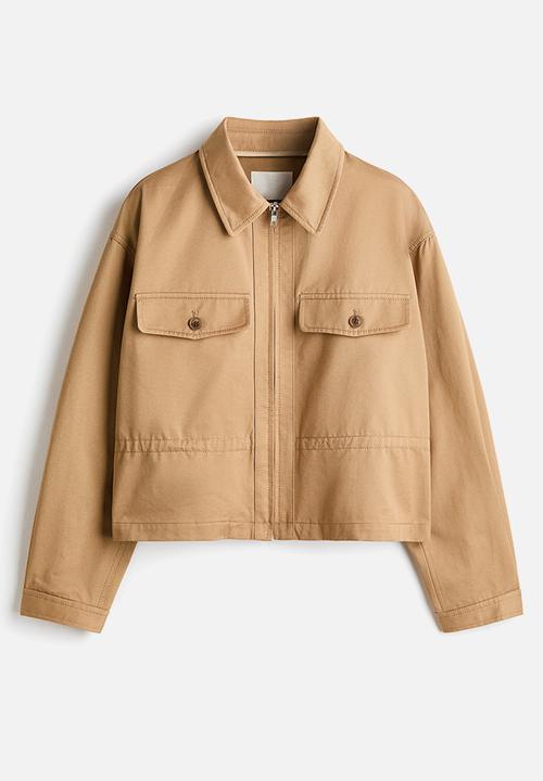 H&M - Cotton twill jacket - dark beige