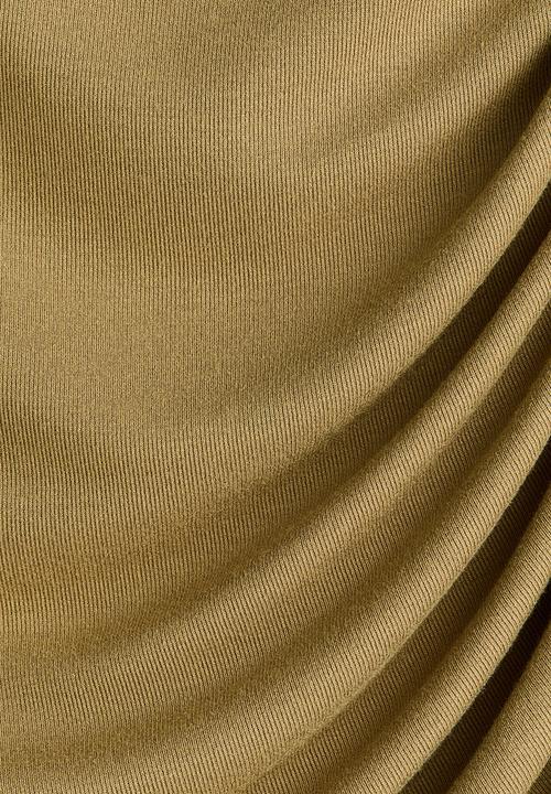H&M - Draped viscose top - golden olive