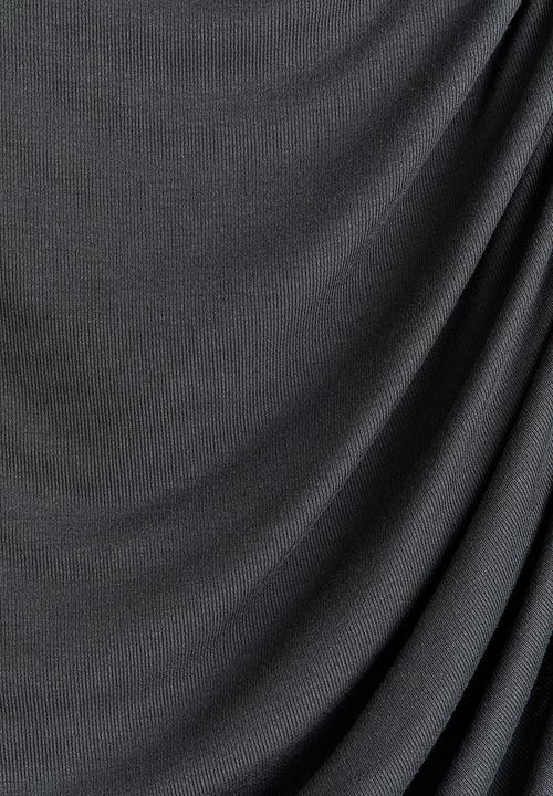 H&M - Draped viscose top - dark grey