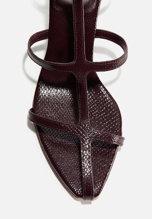 H&M - Heeled sandals - dark brown