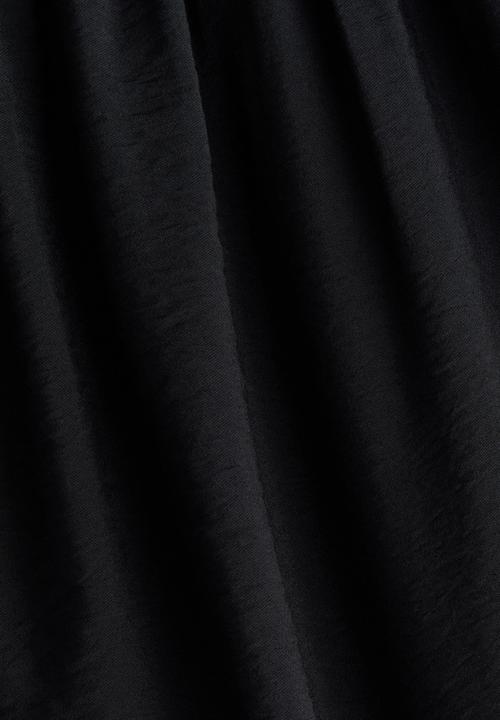 H&M - Smocked-detail dress - black