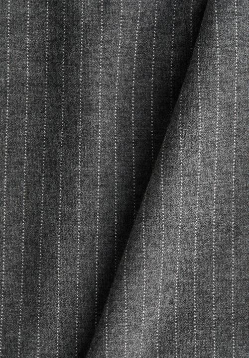 H&M - Cowl-neck jersey top - grey marl/pinstriped