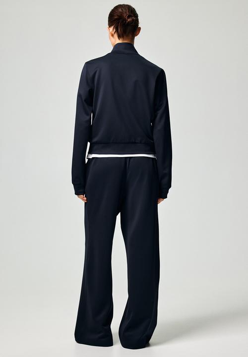 H&M - Crease-front pull-on trousers - navy blue