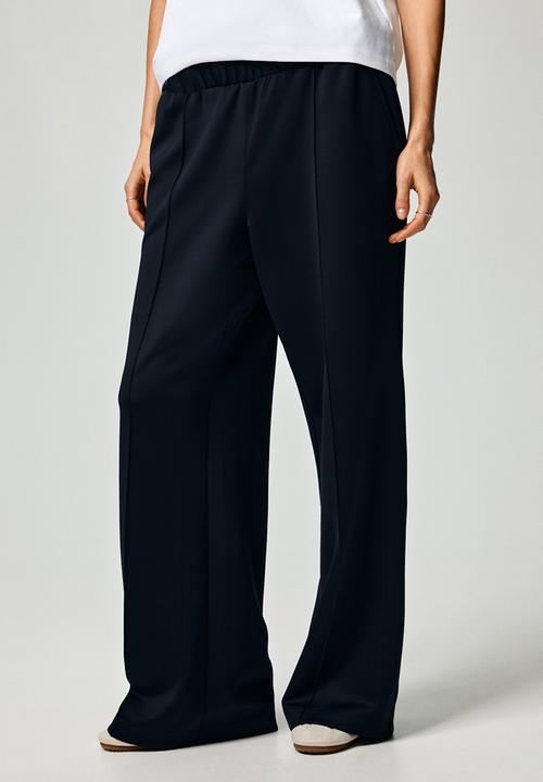 H&M - Crease-front pull-on trousers - navy blue