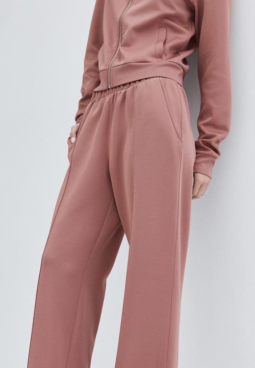 H&M - Crease-front pull-on trousers - old rose