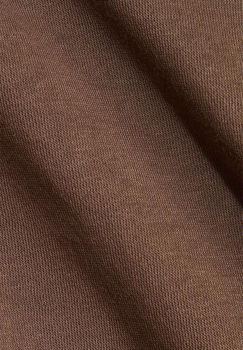 H&M - Waisted sweatshirt - dark mole
