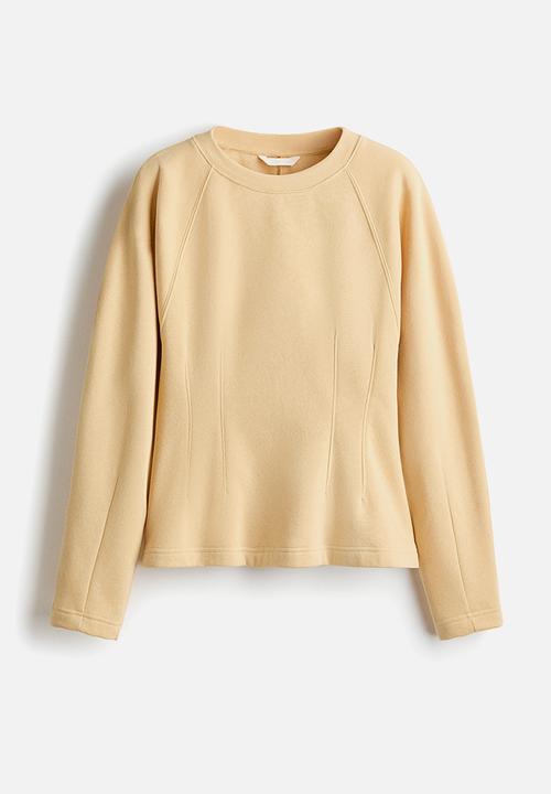 H&M - Waisted sweatshirt - beige