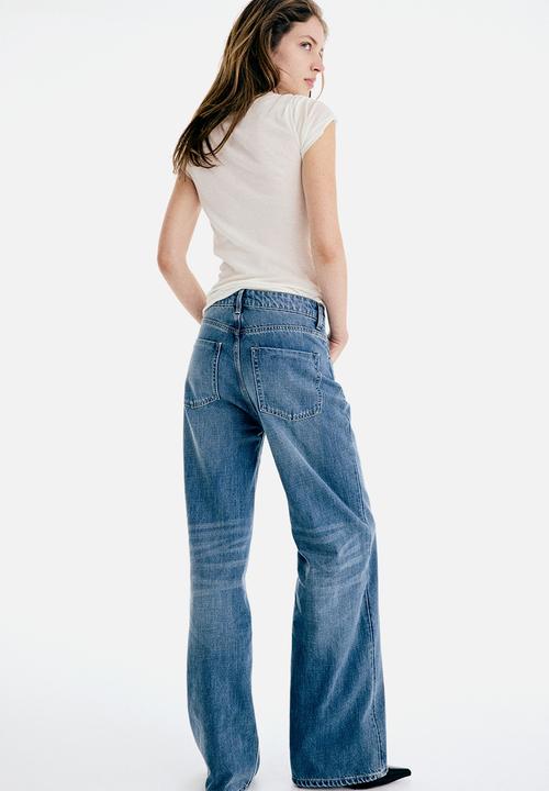 H&M - Wide high jeans - denim blue