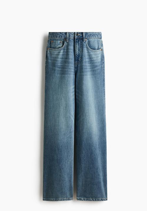 H&M - Wide high jeans - denim blue