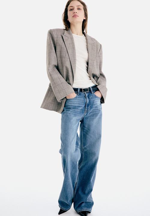 H&M - Wide high jeans - denim blue