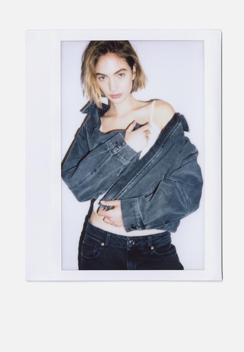 H&M - Oversized denim jacket - dark denim grey