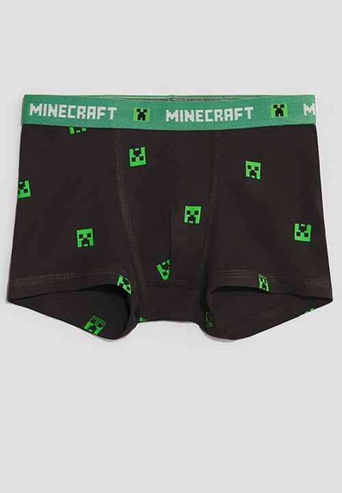 H&M - 5-Pack trunks - black/minecraft