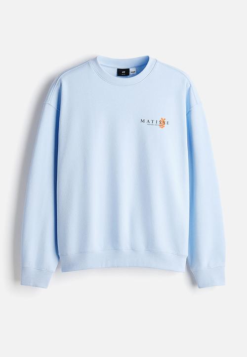 H&M - Loose fit sweatshirt - light blue/matisse