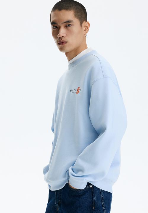 H&M - Loose fit sweatshirt - light blue/matisse