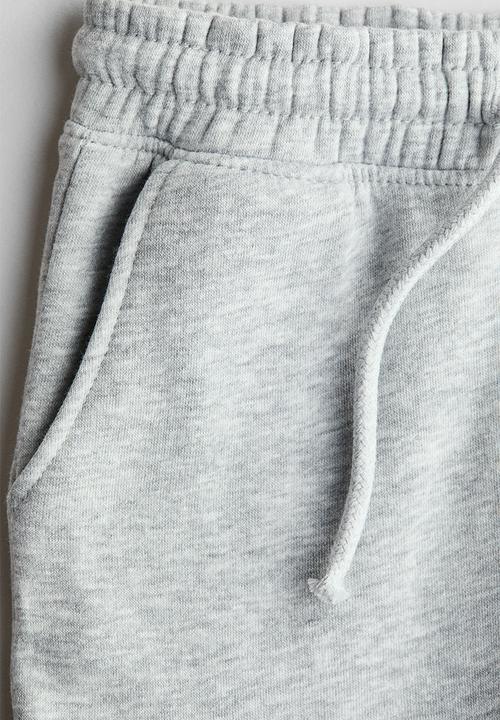 H&M - Brushed-inside cargo joggers - light grey marl