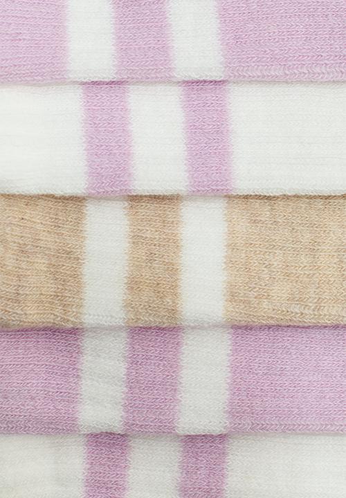 H&M - 5-Pack socks - pink/beige marl