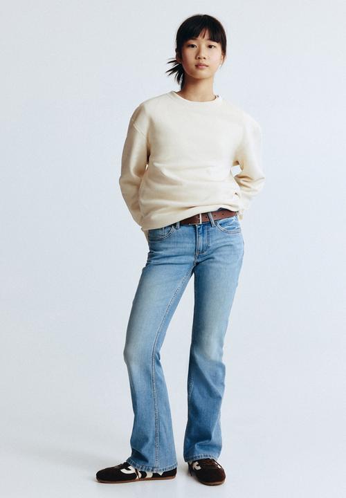 H&M - Flared leg low jeans - denim blue