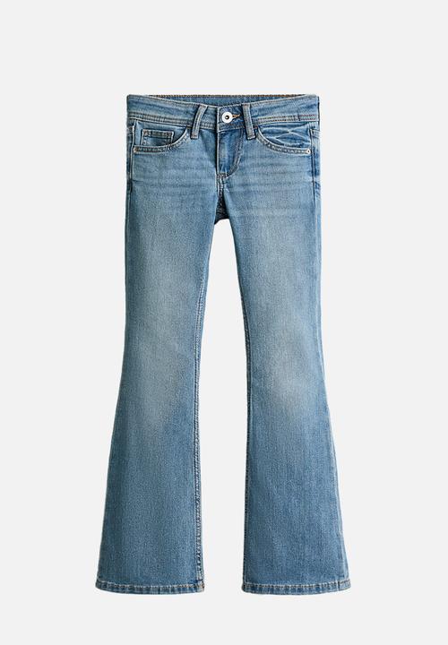 H&M - Flared leg low jeans - denim blue