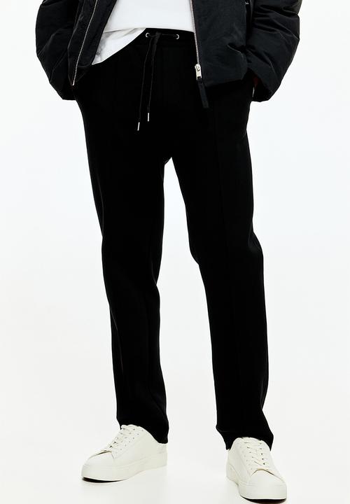 H&M - Regular fit tailored joggers - black