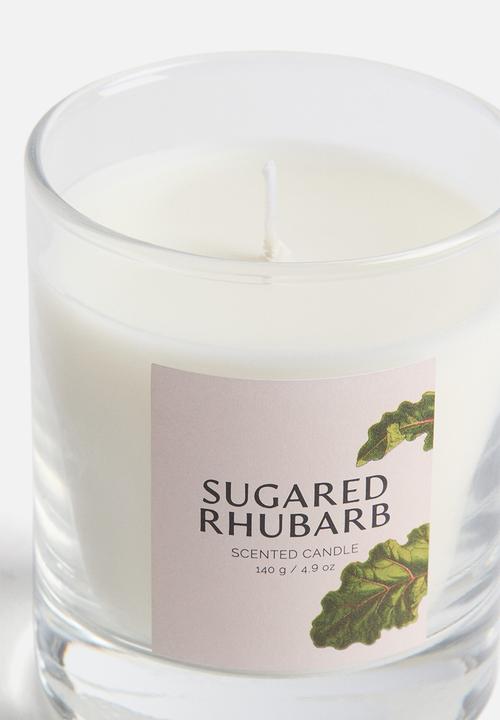 H&M - Scented candle in glass holder - sugared rhubarb