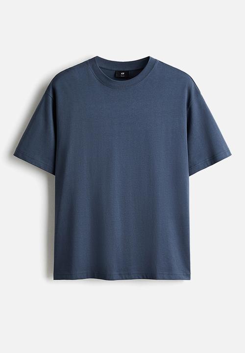 H&M - Relaxed fit T-shirt - dusty blue