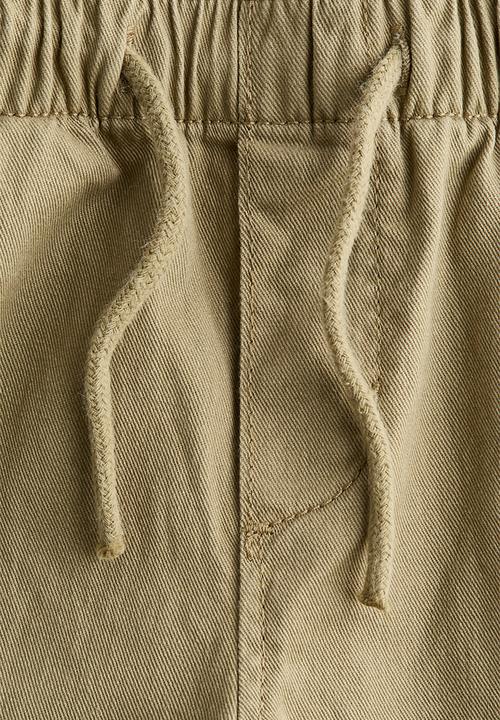 H&M - Cotton twill joggers - khaki green
