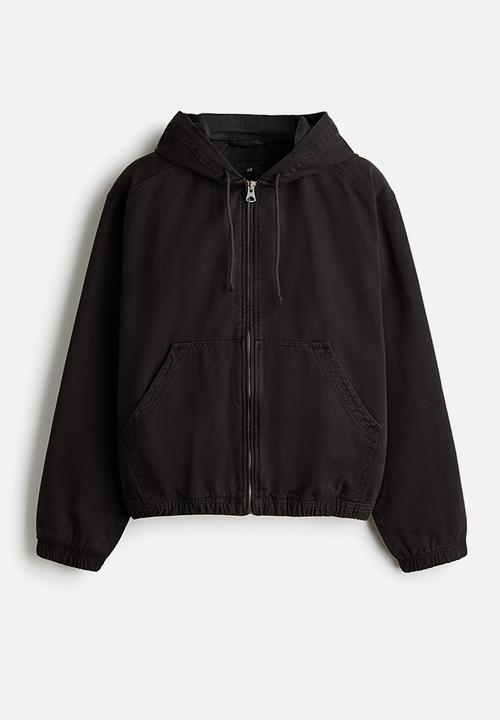 H&M - Hooded workwear jacket - dark grey