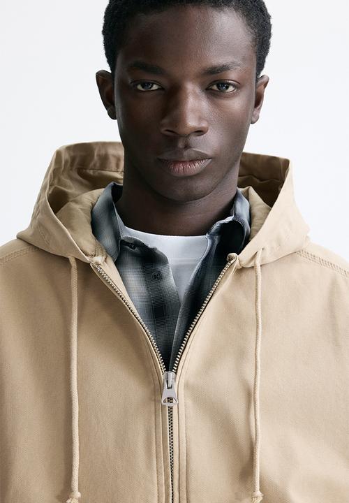 H&M - Hooded workwear jacket - beige