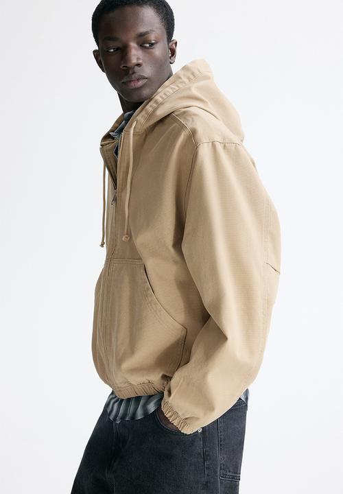 H&M - Hooded workwear jacket - beige