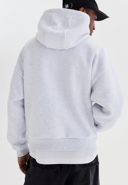 H&M - Loose fit hoodie - grey marl/soho nyc