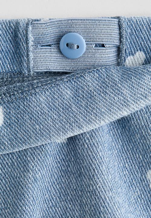 H&M - Flared jersey jeggings - light blue