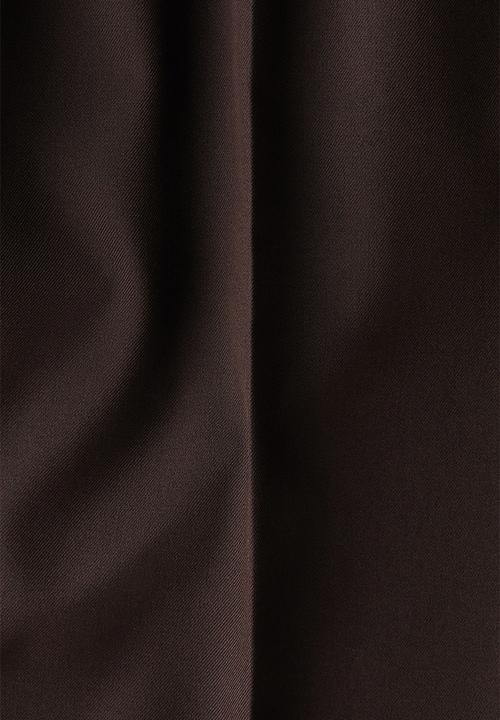 H&M - Loose fit tailored trousers - dark brown