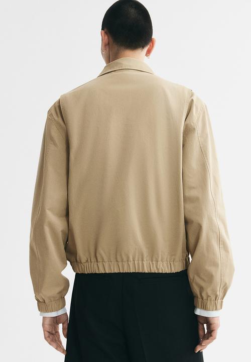 H&M - Collared cotton jacket - beige