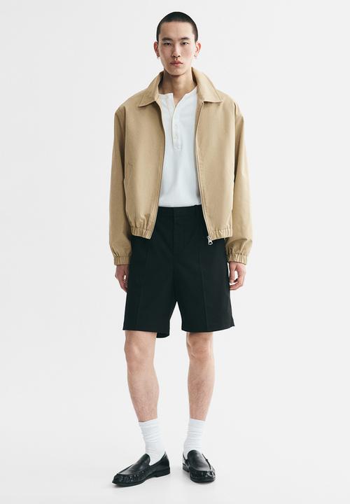 H&M - Collared cotton jacket - beige