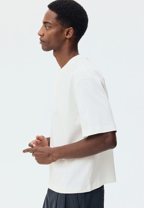 H&M - Oversized fit T-shirt - cream