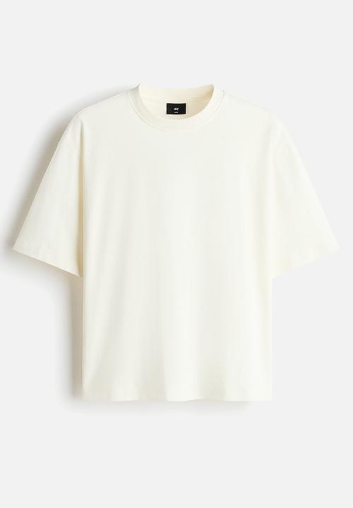 H&M - Oversized fit T-shirt - cream