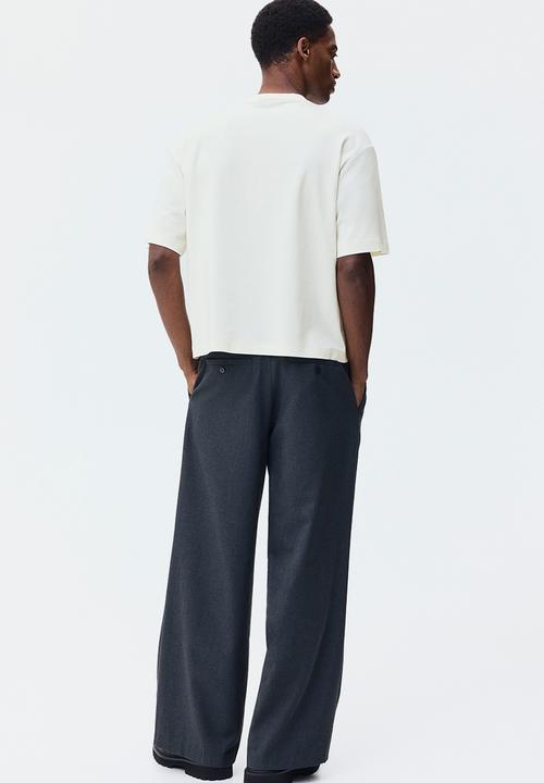 H&M - Oversized fit T-shirt - cream