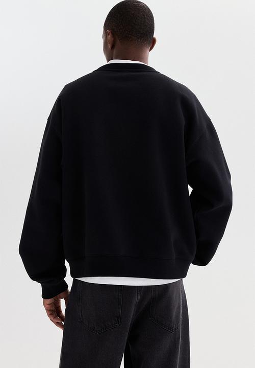 H&M - Loose fit sweatshirt - black/soho