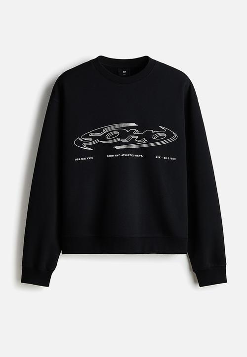 H&M - Loose fit sweatshirt - black/soho