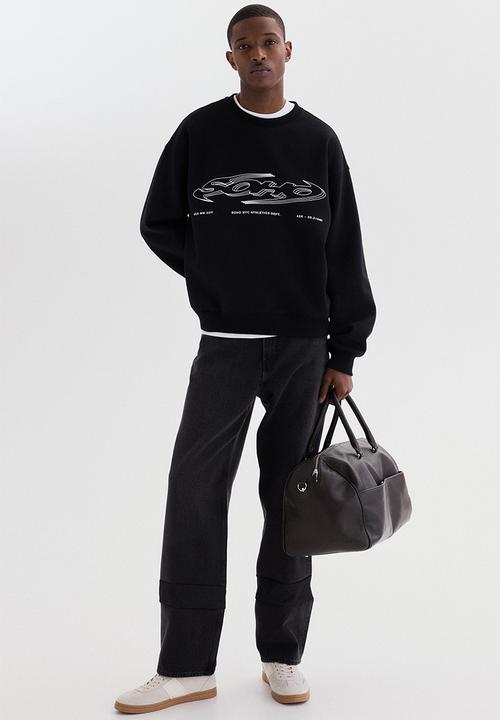 H&M - Loose fit sweatshirt - black/soho