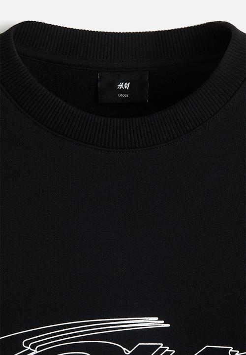 H&M - Loose fit sweatshirt - black/soho