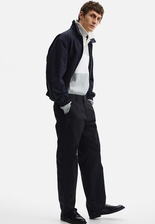 H&M - Loose fit rugby sweatshirt - light grey marl/colour block