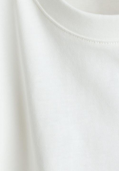 H&M - Boxy cotton t-shirt - white