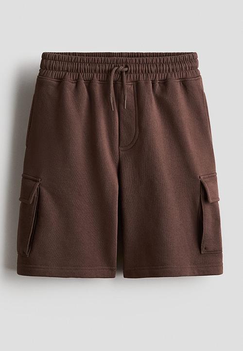 H&M - Cargo sweatshorts - dark brown