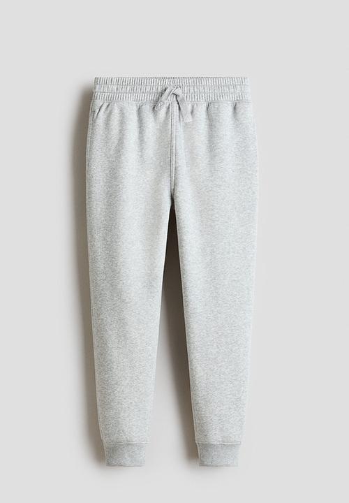 H&M - Brushed-inside joggers - light grey marl