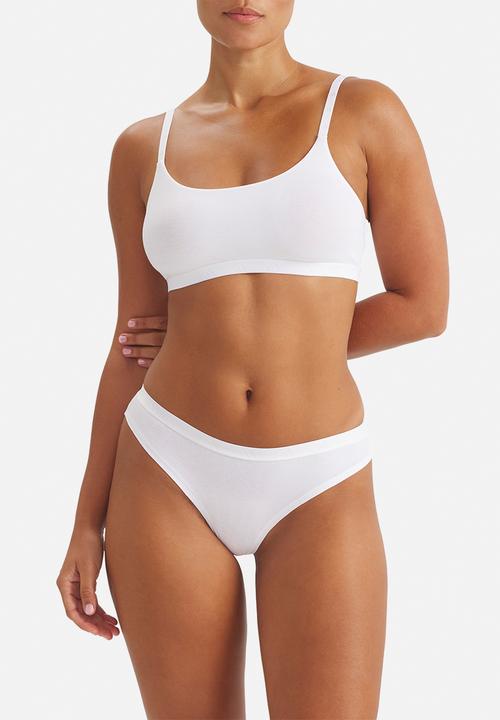 adidas Performance - Single scoop bralette - white